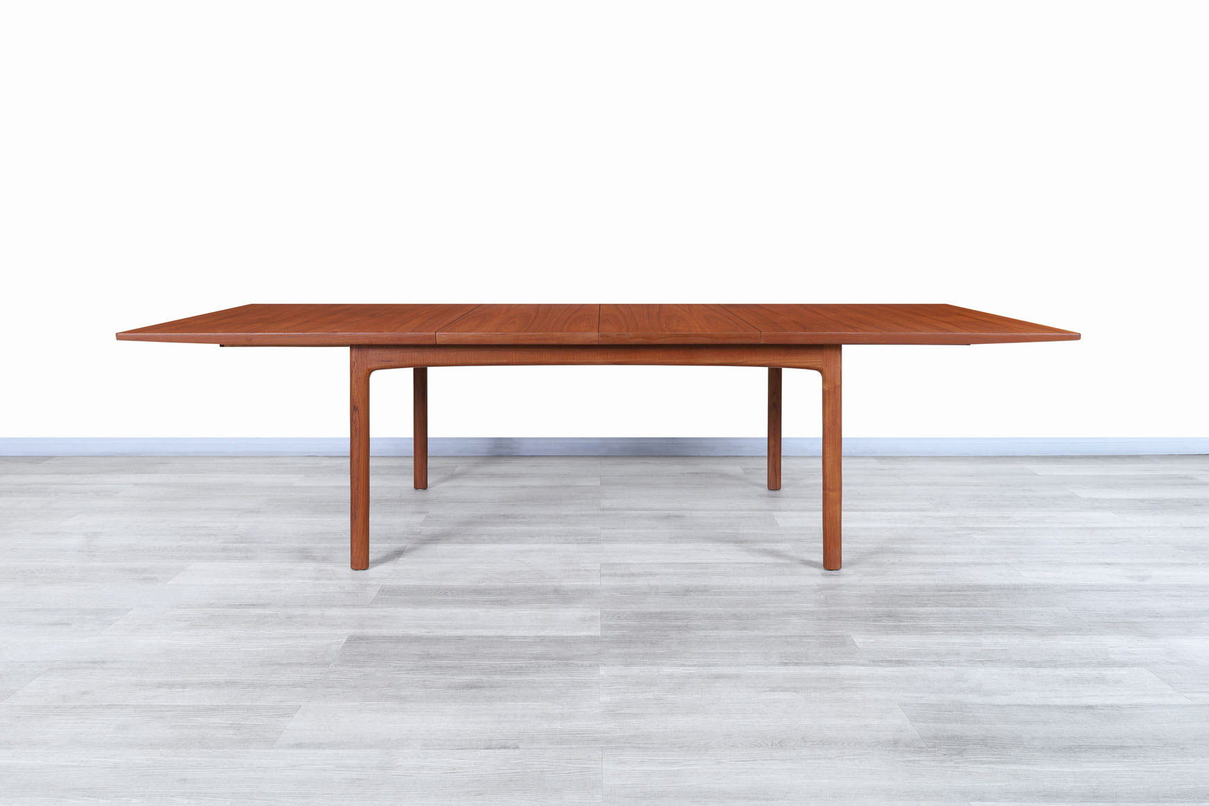 Mid Century Teak Expanding Dining Table by Folke Ohlsson DUX