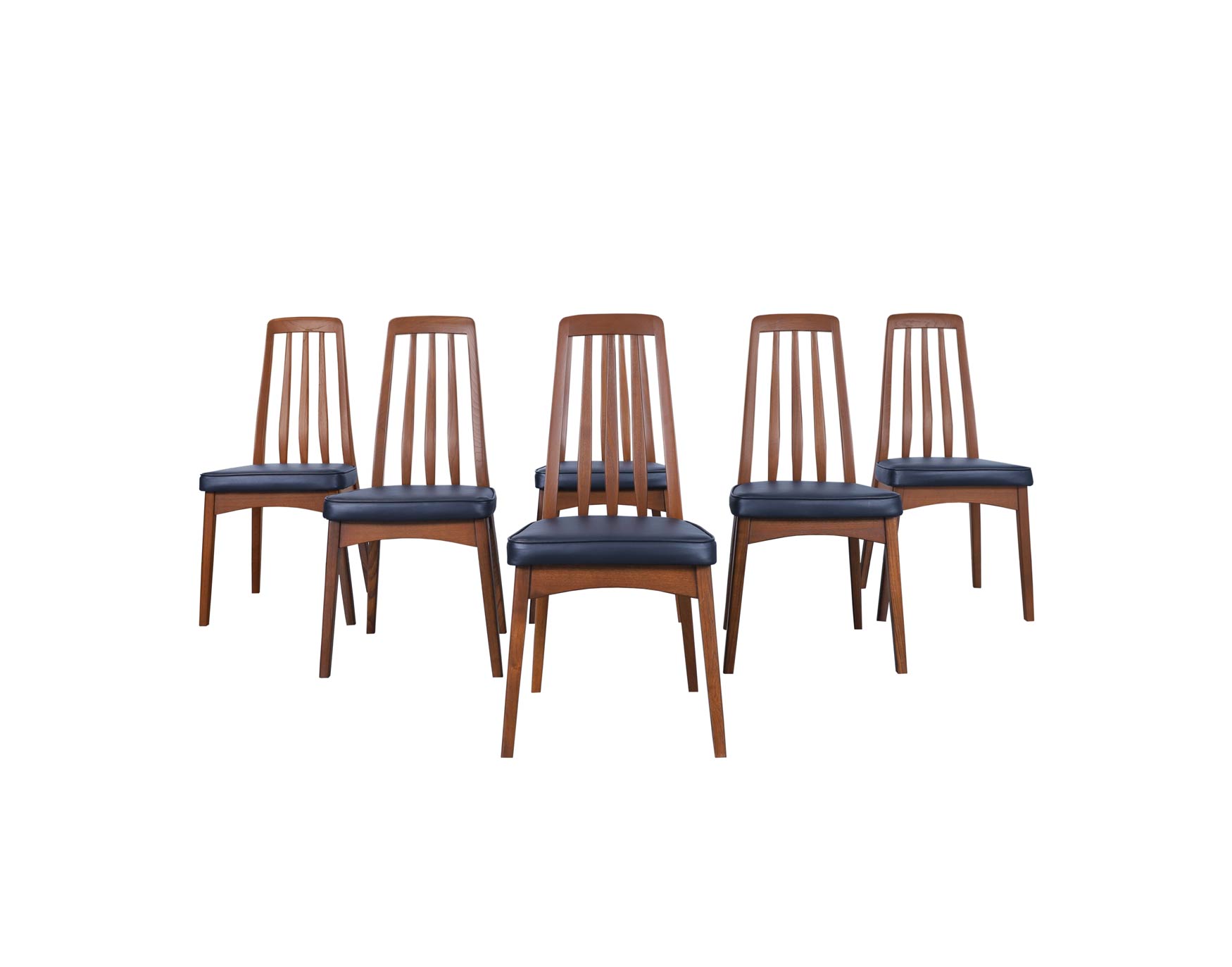 Mid Century Modern Walnut Dining Chairs