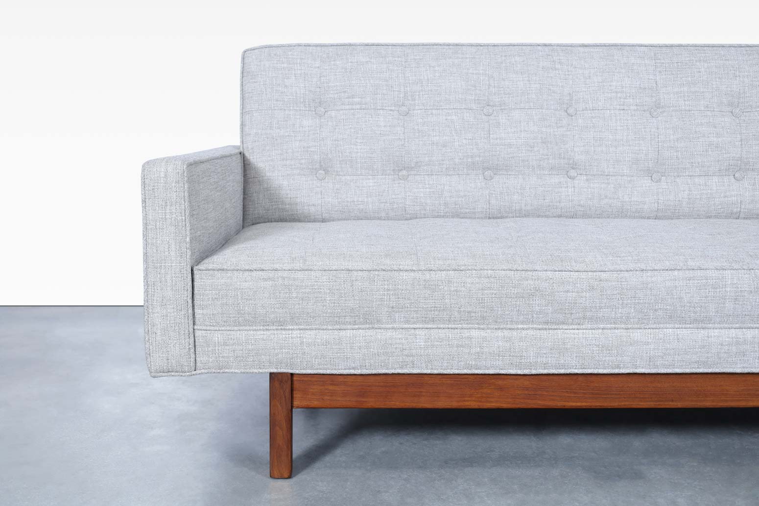 Mid-Century Modern Walnut Sofa