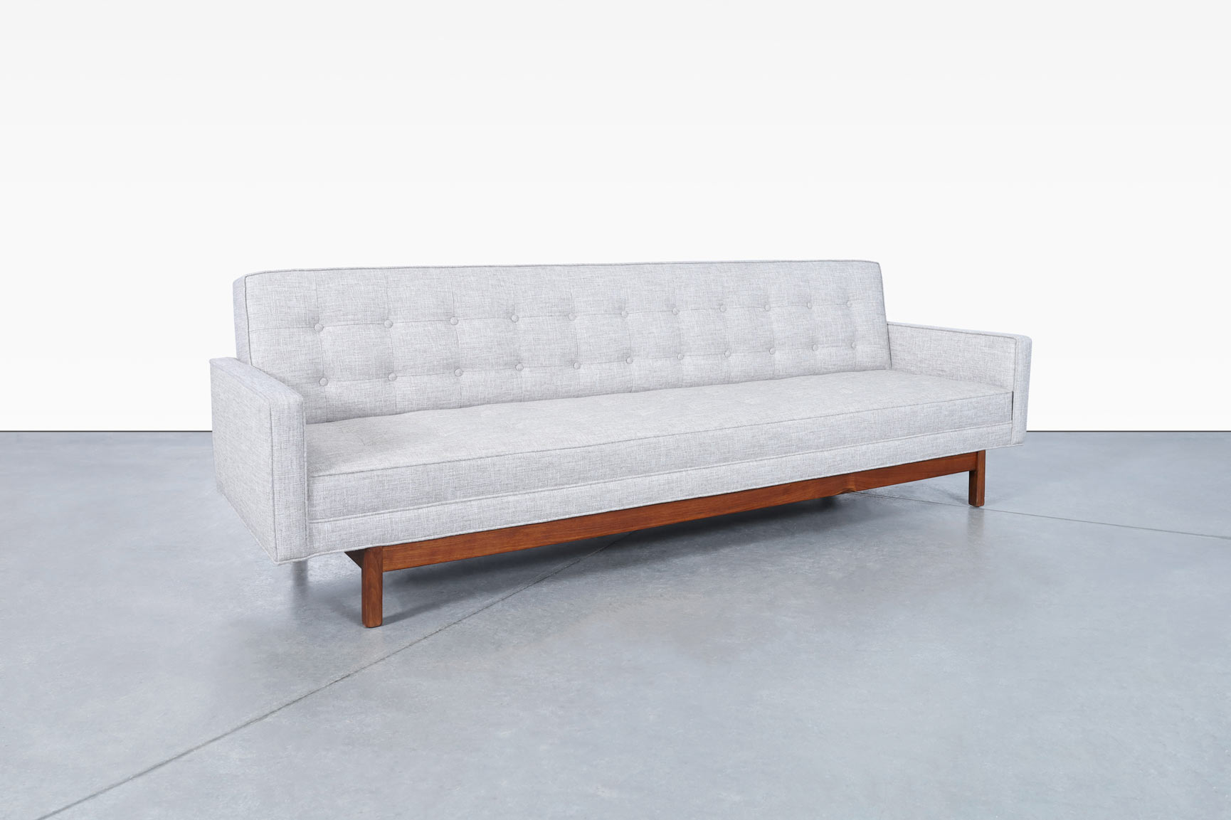 Mid-Century Modern Walnut Sofa