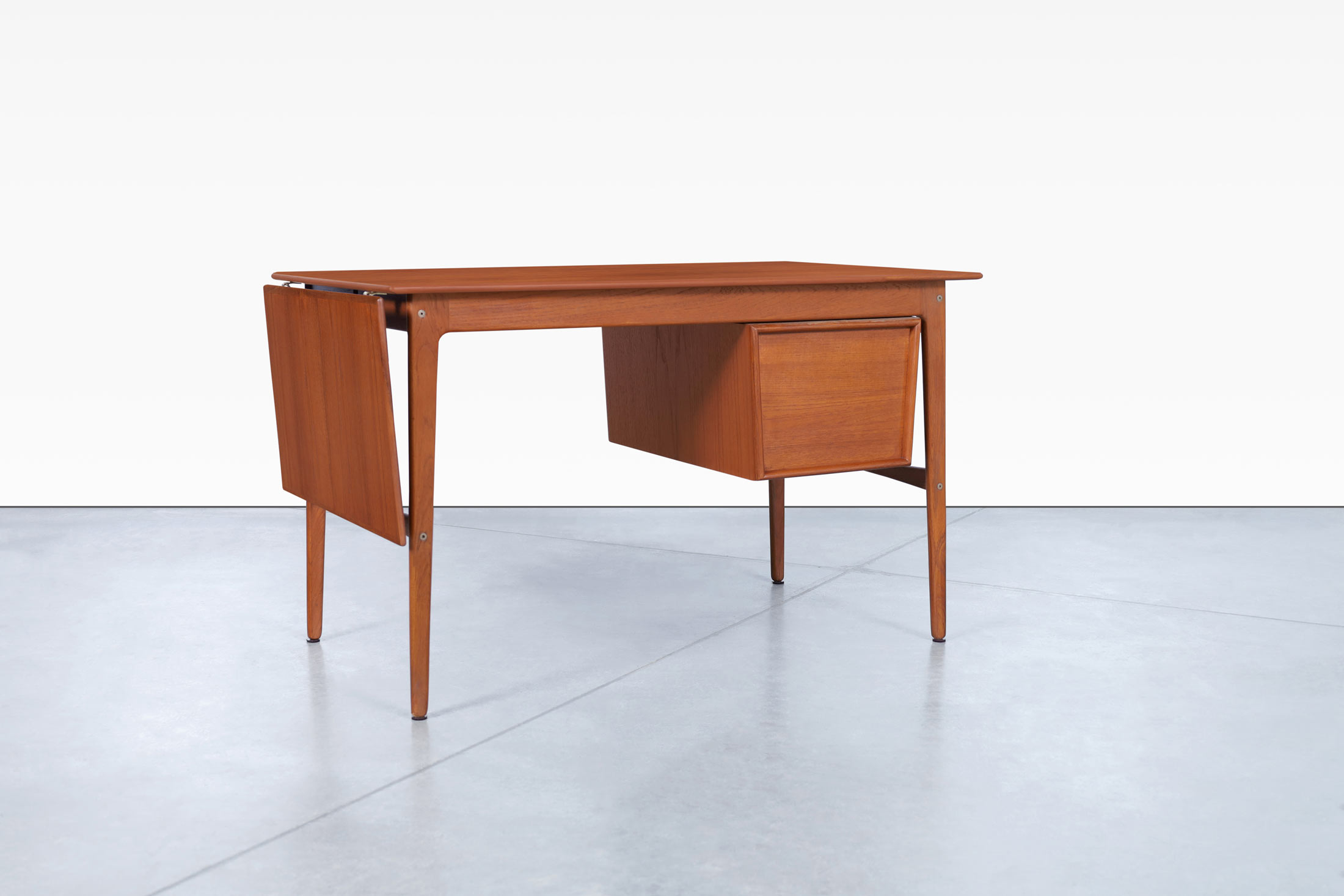 Danish Modern Teak Desk with Drop-Leaf by Aksel Boll Jensen