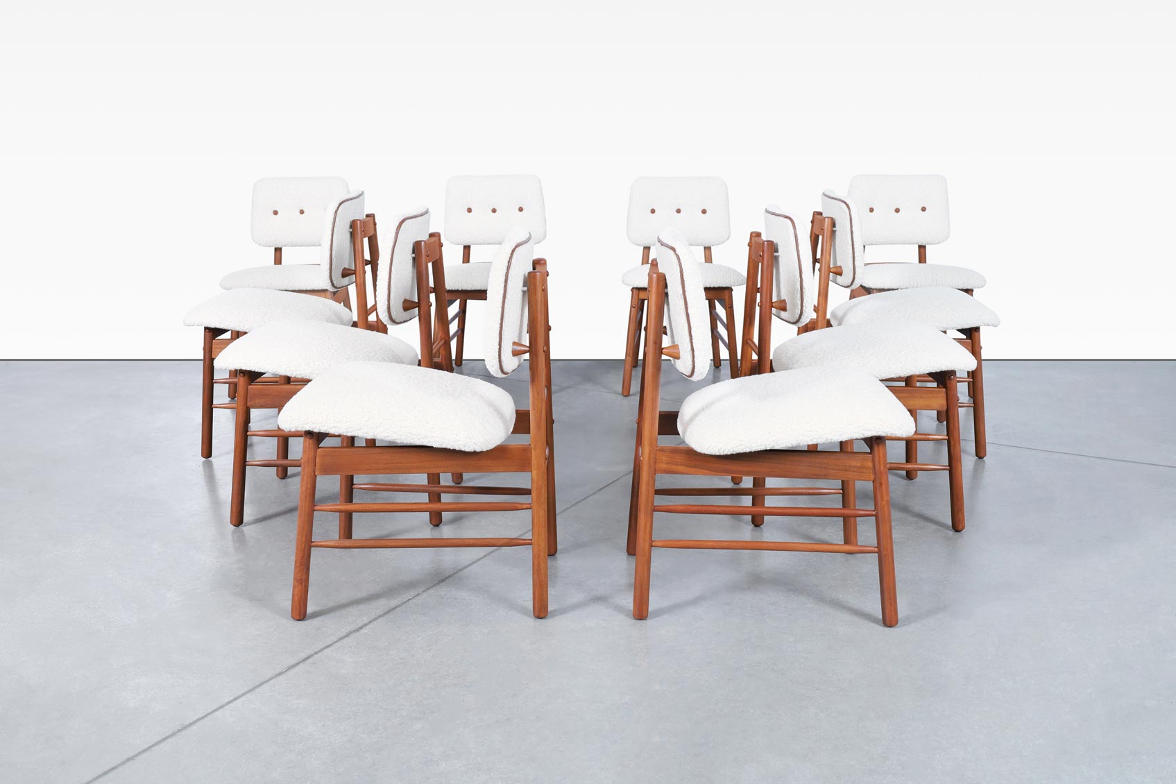 Mid Century Walnut Dining Chairs by Greta M. Grossman for Glenn of California