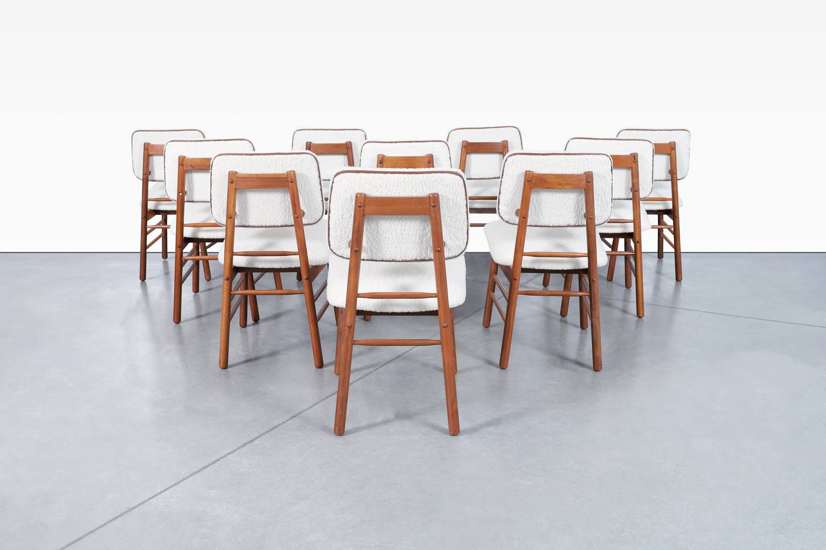Mid Century Walnut Dining Chairs by Greta M. Grossman for Glenn of California