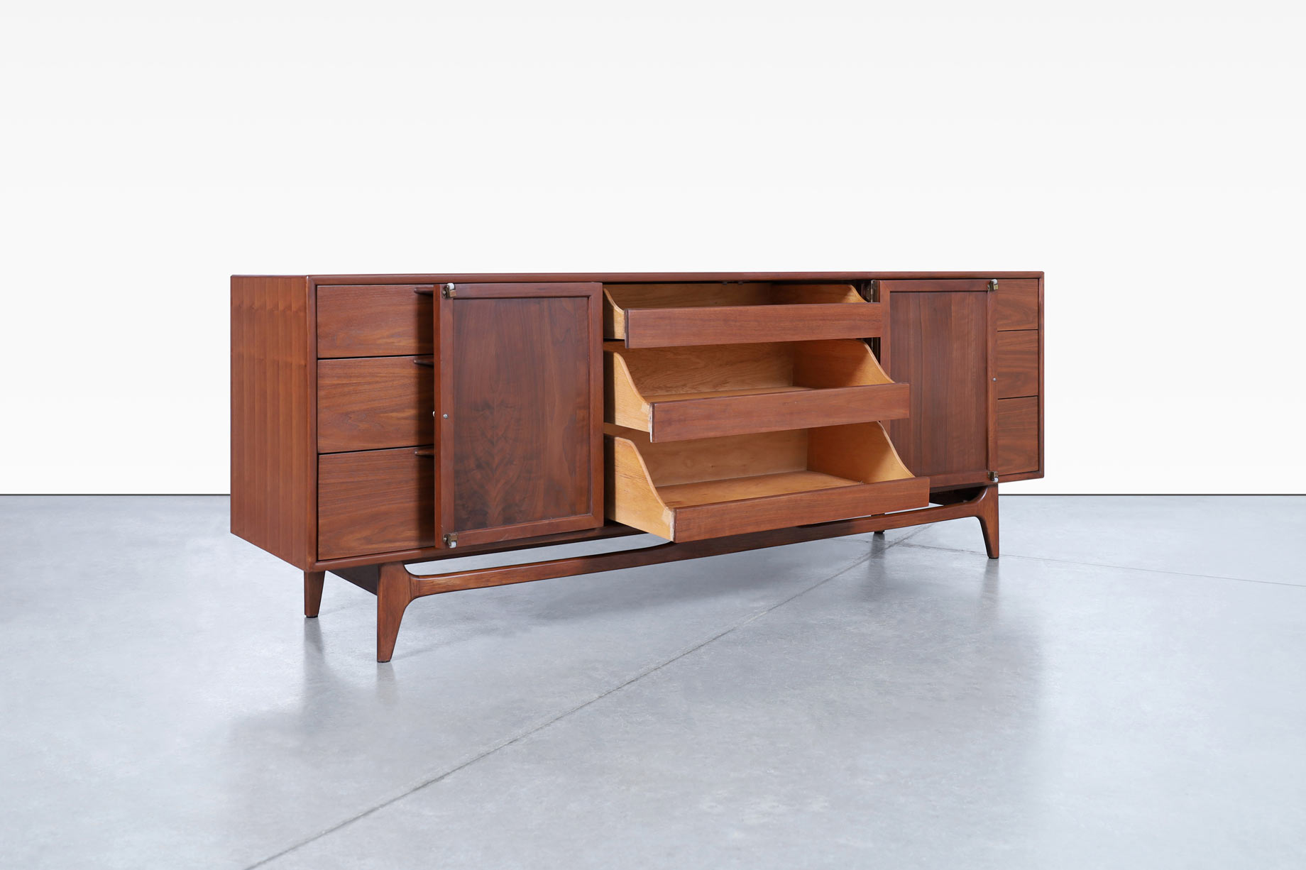 Mid Century Modern Perception Walnut Dresser by Warren Church for Lane